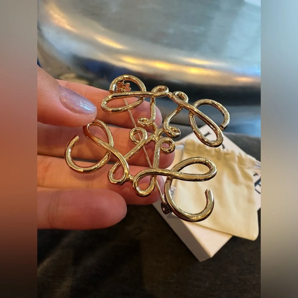 Loewe Gold Signature Anagram pin  Reposhed from a reputable posher . Never worn